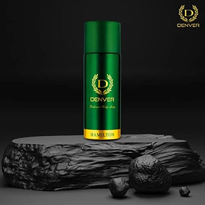 DENVER Hamilton Deodorant Body Spray – (165ML) | Long Lasting Deo for Men